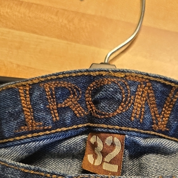 IRON Men's Dark Blue Denim Jean Shorts - Picture 2 of 6